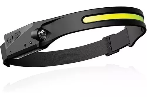 Potente Farol Recarregável Led Corpo Motion Sensor Cabeça Lanterna Camping Torch Light Lamp Com Usb