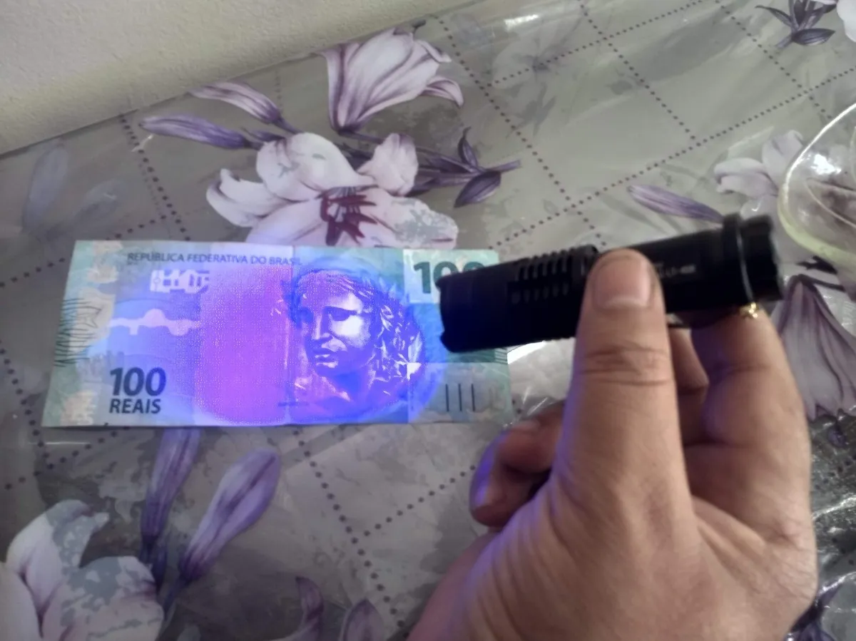 Lanterna Tatica Led Uv LUZ Negra + Led Cob Branco Para Escorpião nota original