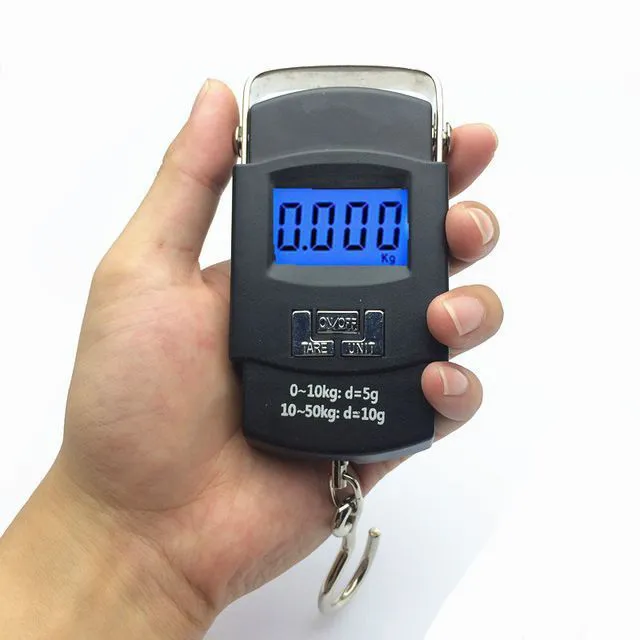 Balança Eletrônica Precisão 50 Kilos kg Gancho para Pesca