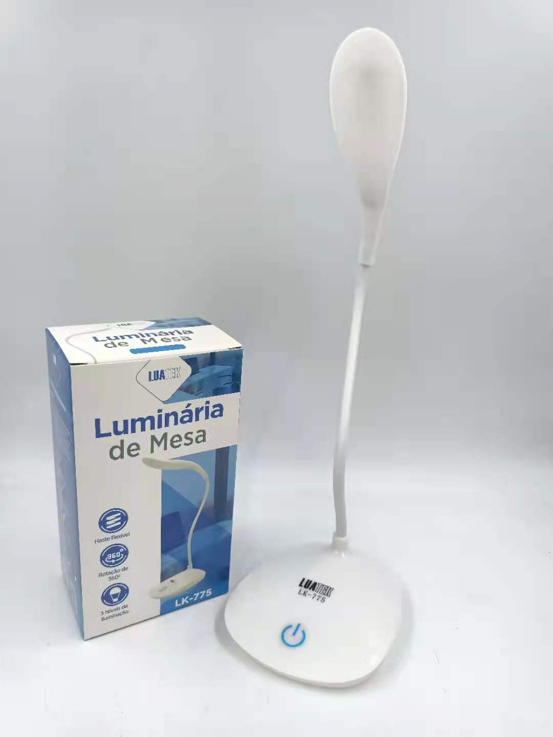 Luminária Mesa Led Flexível Abajur Usb Touch