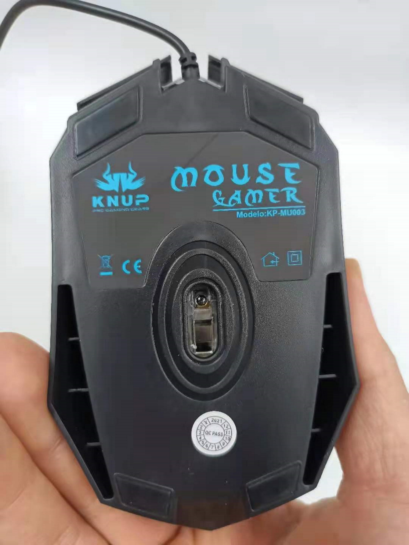 Mouse Gamer 1200 DPI Led 3 Botões usb 2.0 Knup KP-MU003 Original