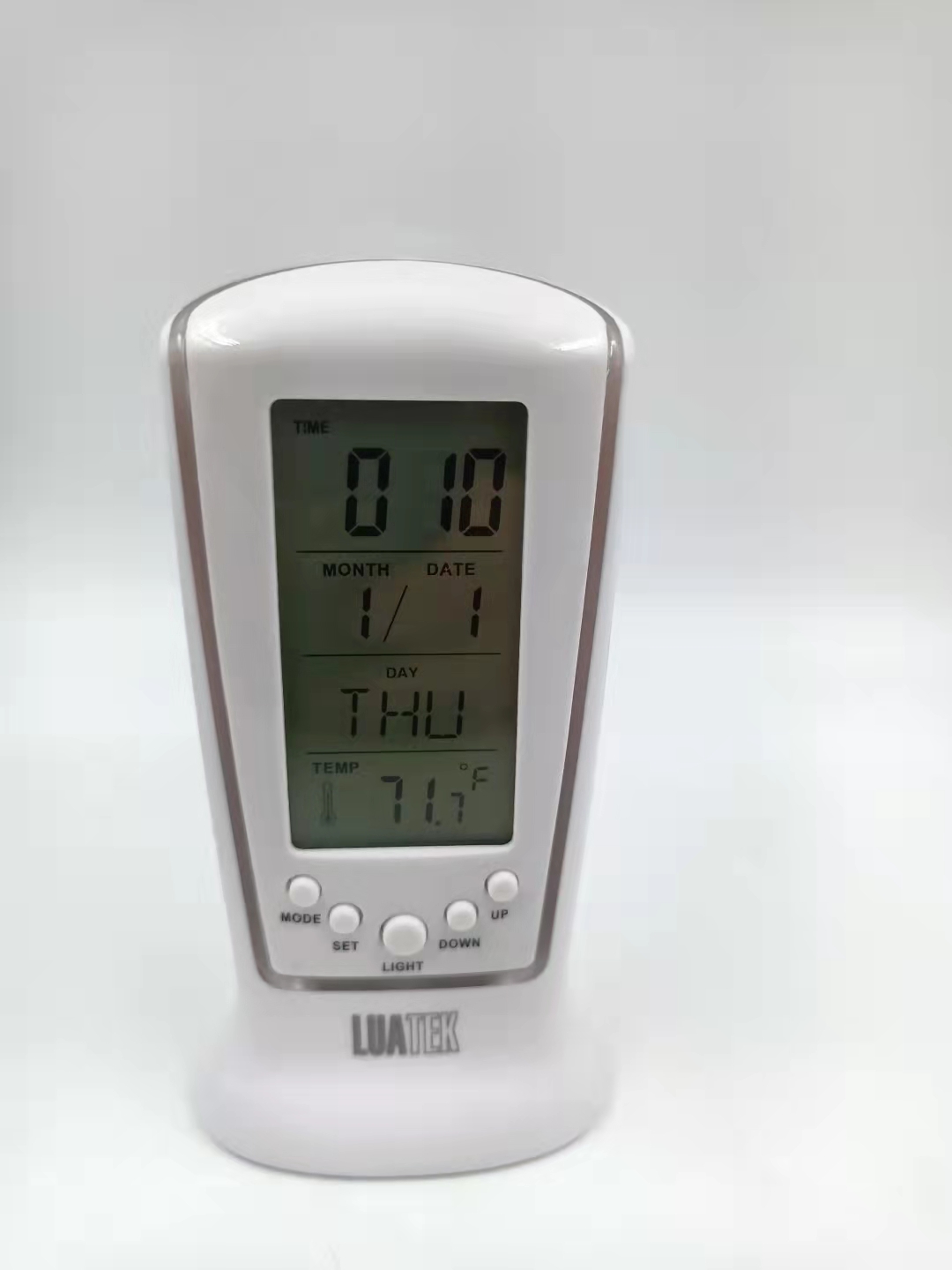 Relógio de Mesa Digital com Despertador, Temperatura, Data e Luz