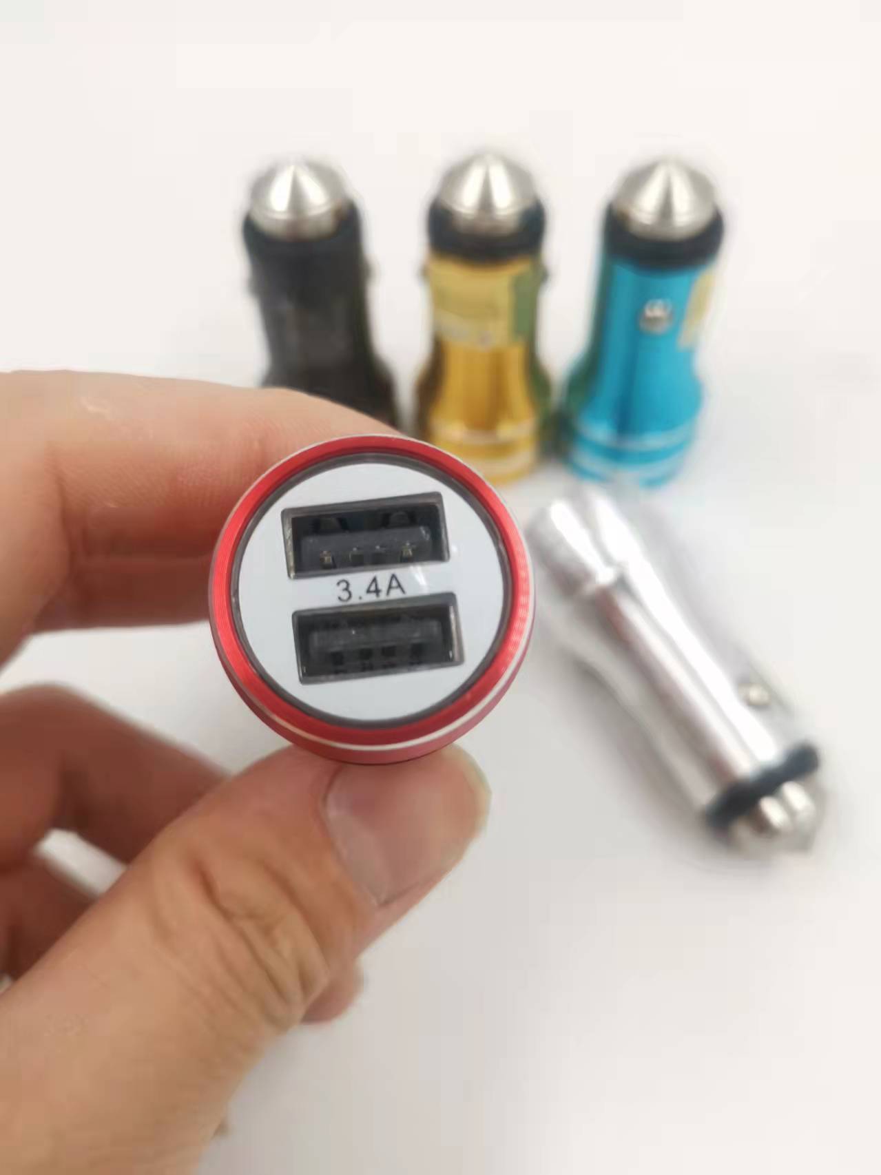 CARREGADOR VEICULAR CABO ENTRADA V8 3,4A CARREGA RAPIDO 2 USB