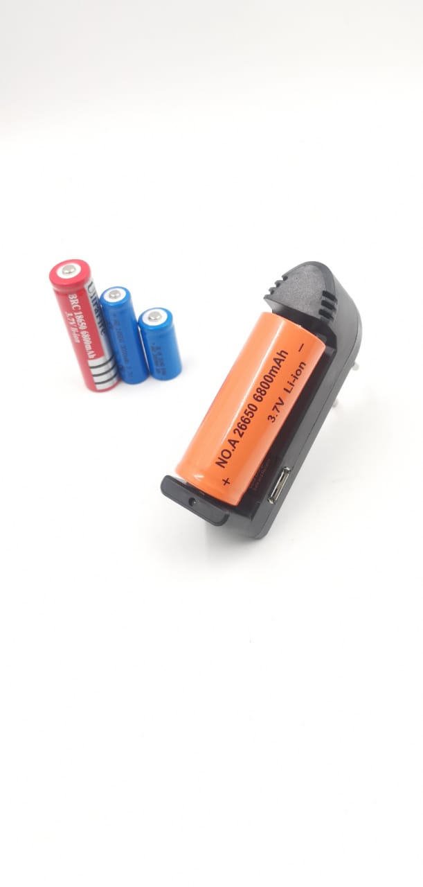 Carregador Regulável Bateria Simgle 18650 18500 16430 14500