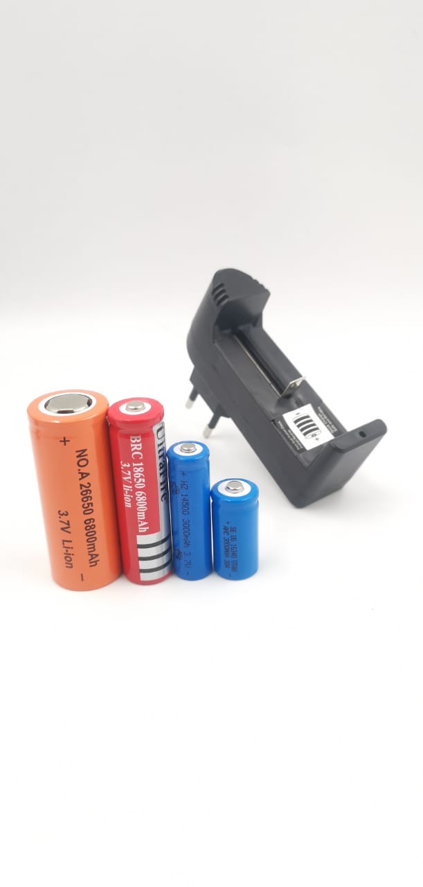 Carregador Regulável Bateria Simgle 18650 18500 16430 14500