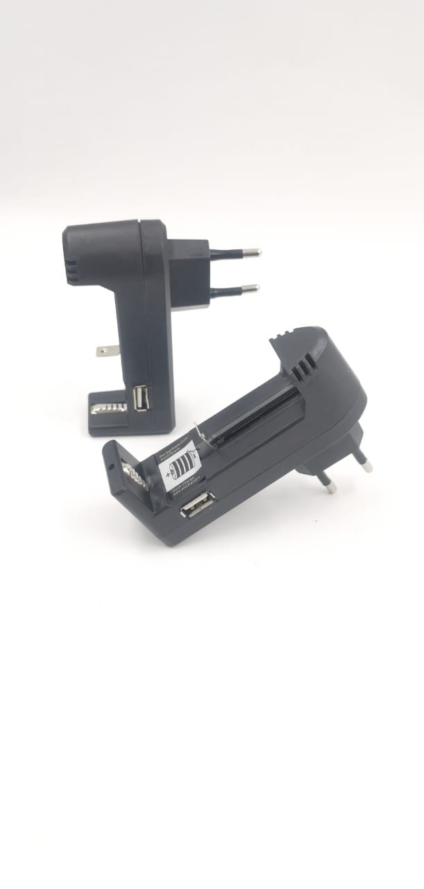 Carregador Regulável Bateria Simgle 18650 18500 16430 14500