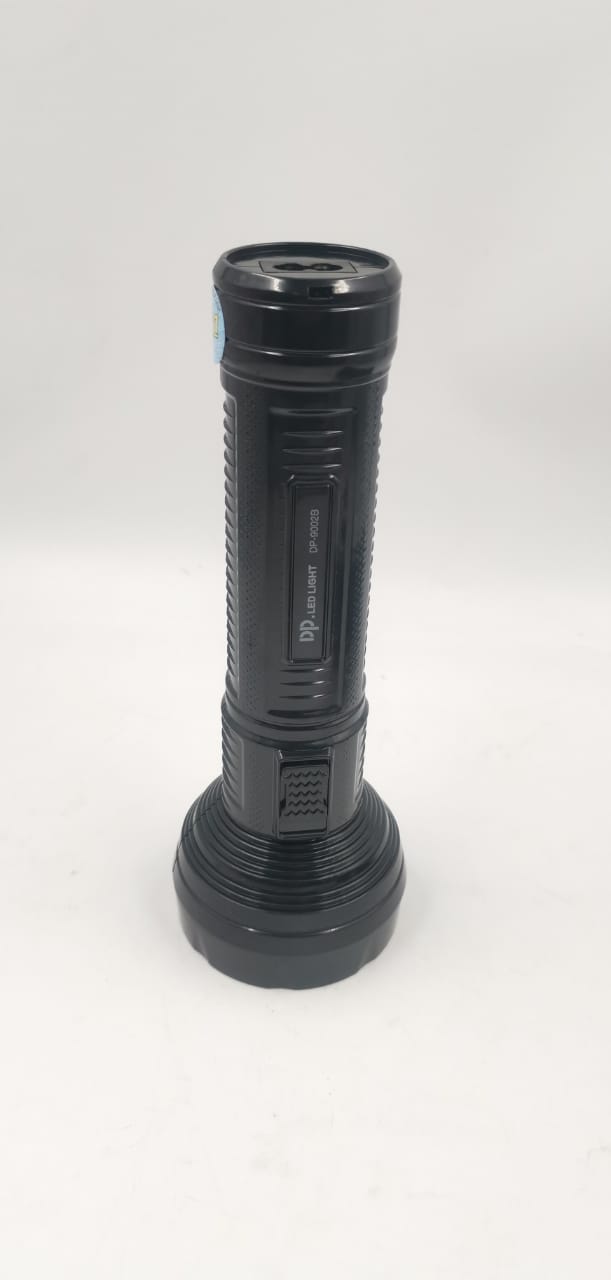Lanterna Dp-9002b Recarregável C/ Super Led 110/220v Usb Cor da lanterna Preto Cor da luz Branco