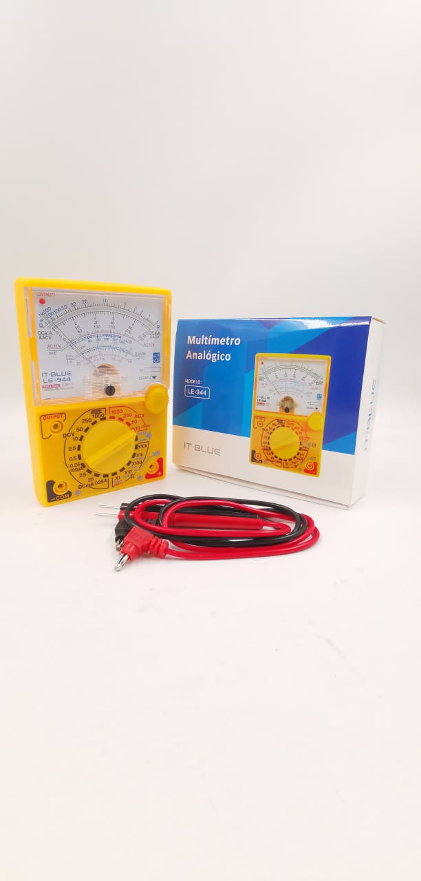 MultImetro Analógico com Ponteiras Voltímetro Amperímetro