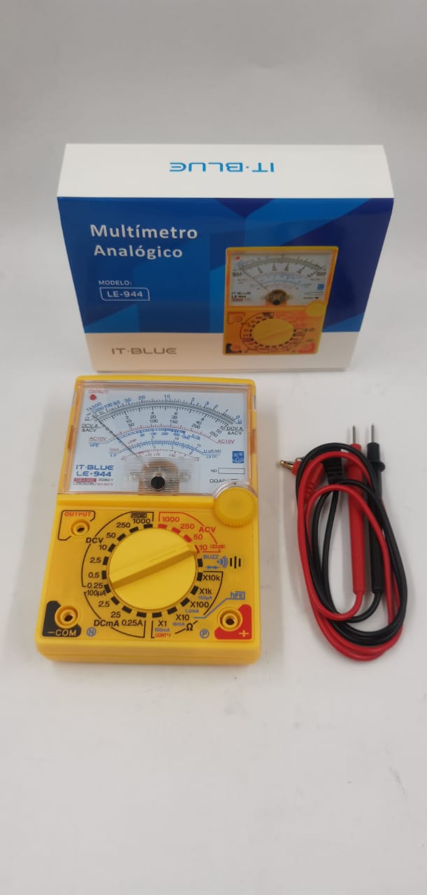 MultImetro Analógico com Ponteiras Voltímetro Amperímetro