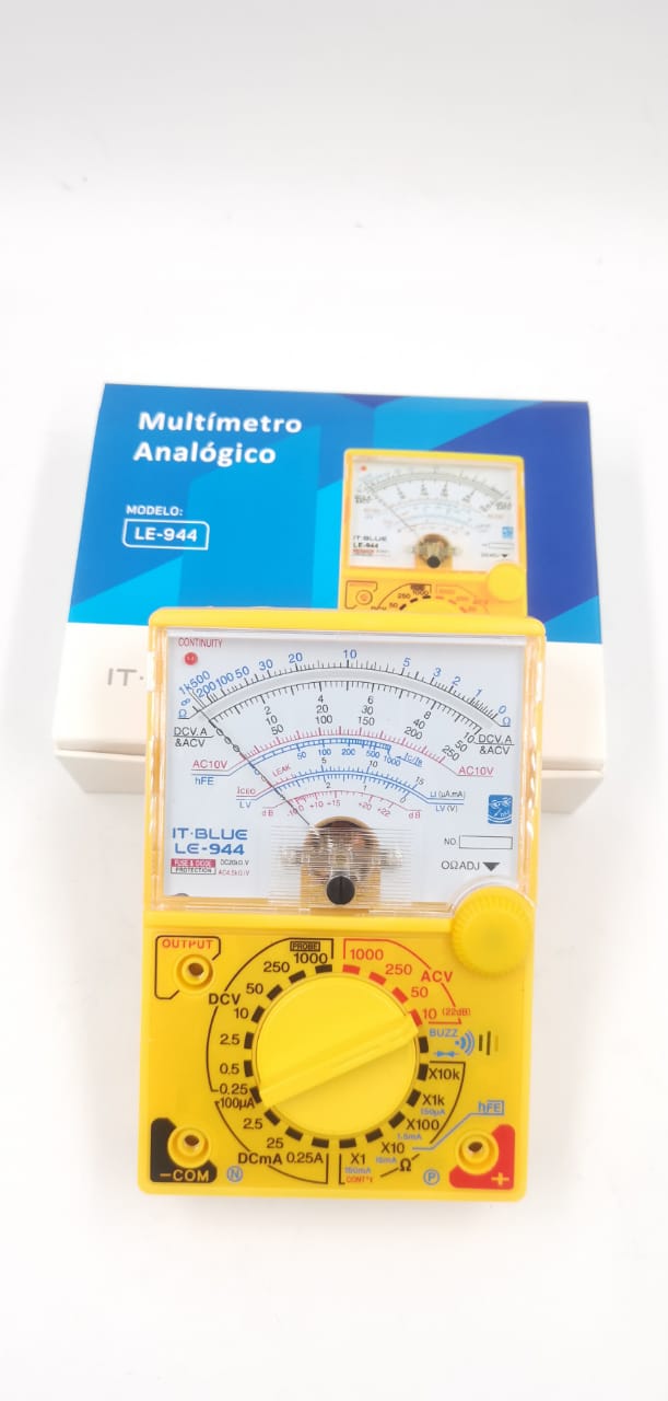 MultImetro Analógico com Ponteiras Voltímetro Amperímetro