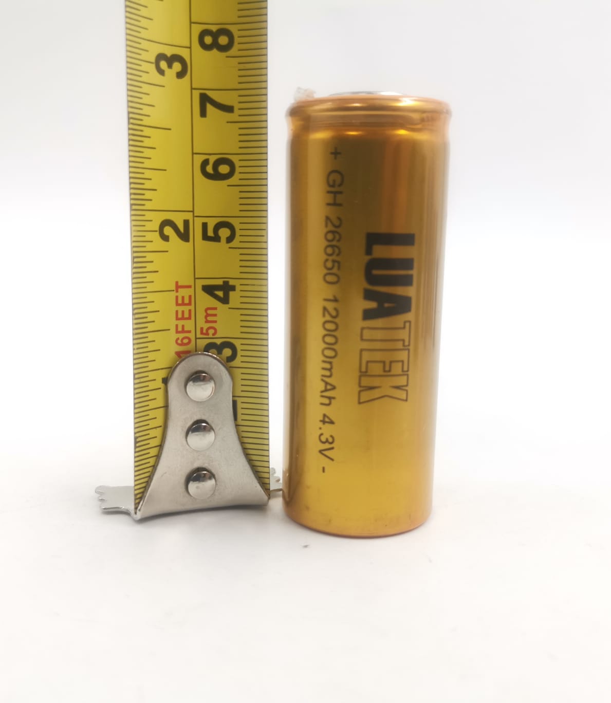 Bat 26650 4.3v 12000mah Recarregável Li-ion Dourada