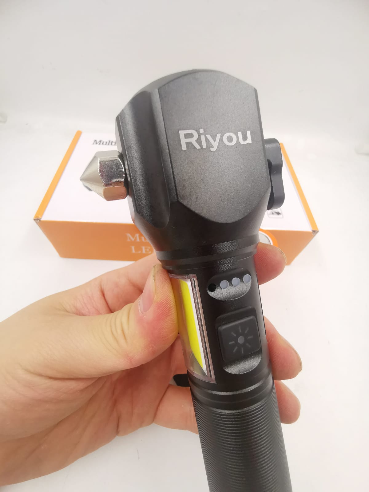 lanterna tática indestrutível 4 em 1 Martelo Magnético Multifuncional  Fundamentos de Acampamento ao Ar Livre