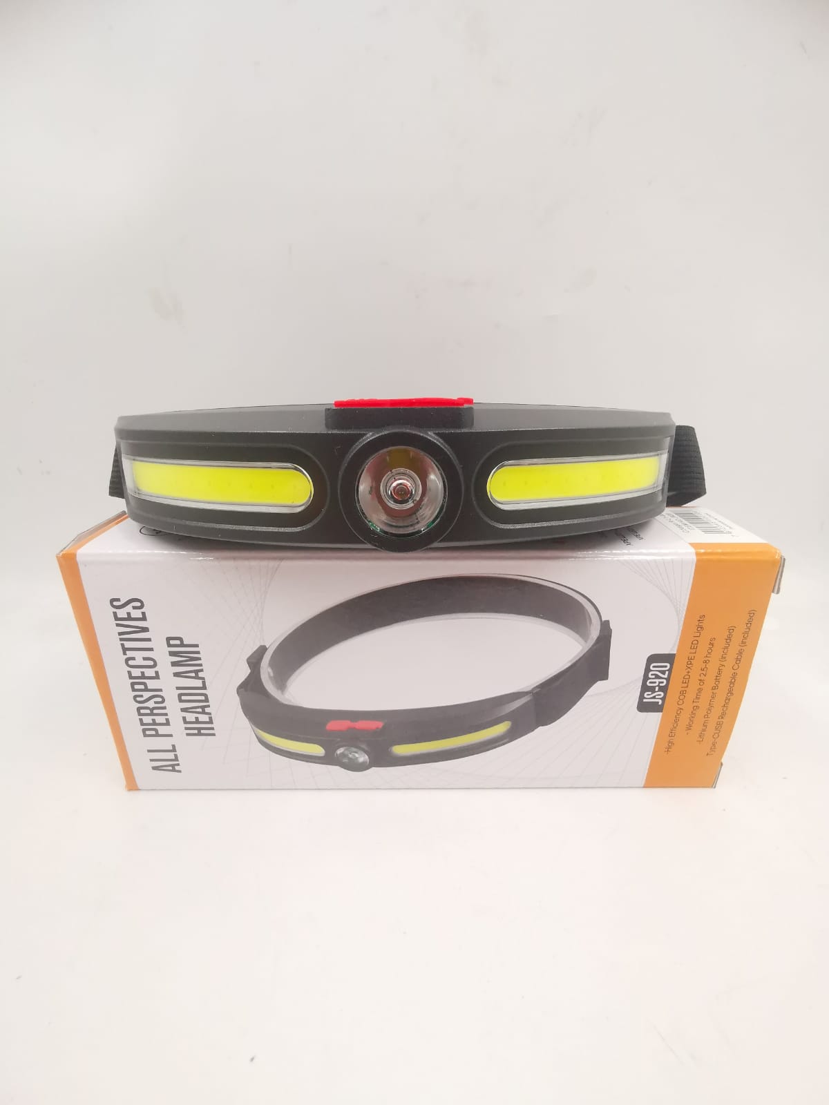 Lanterna de Cabeça Recarregável Led Corpo Motion Camping Torch Light Lamp Com Usb