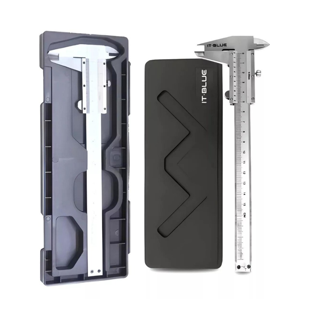 paquímetro universal 150mm x 0,2mm profissional em aço lwj-309