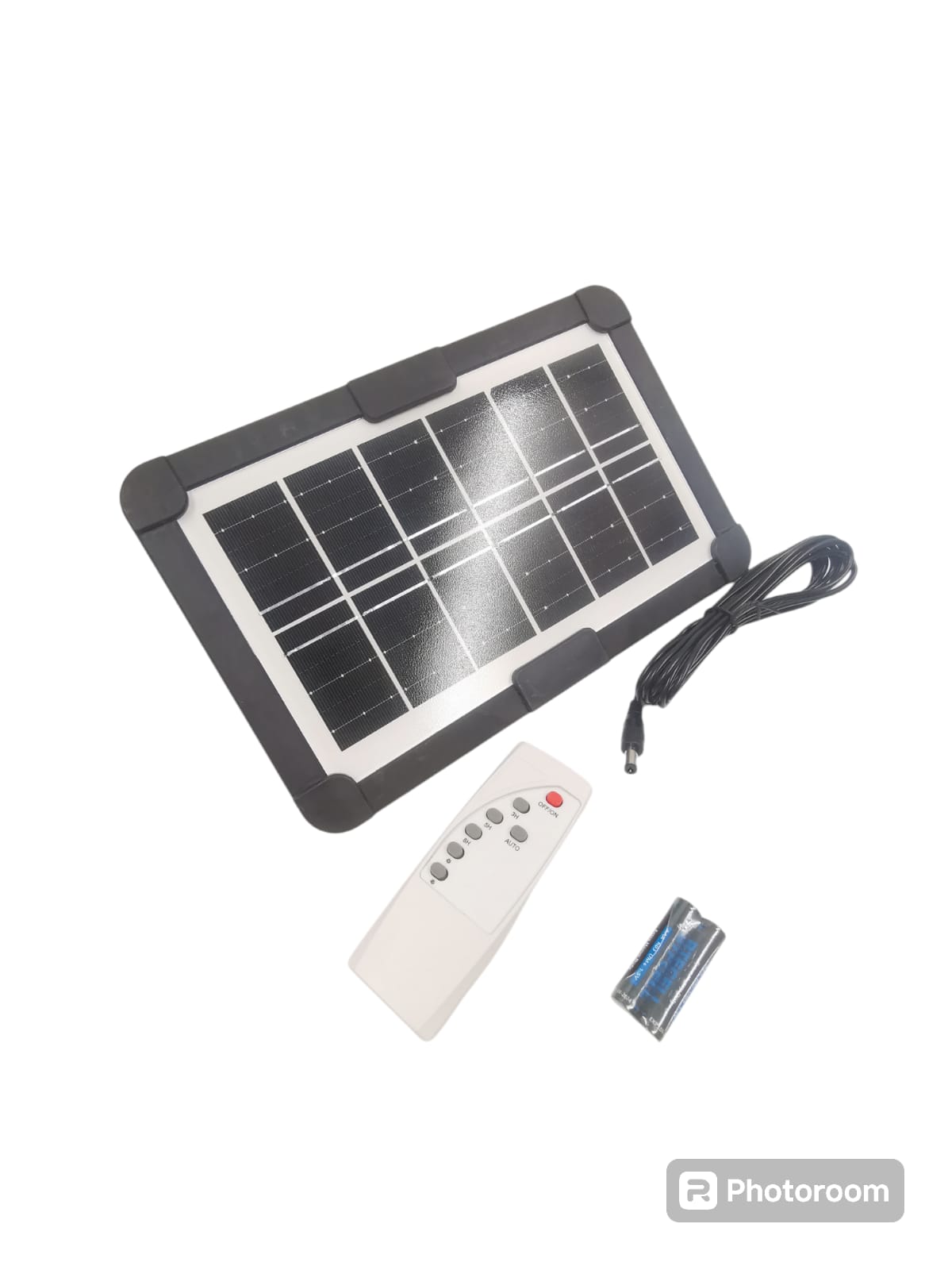 luminaria de solar potencia de saida com controle remoto