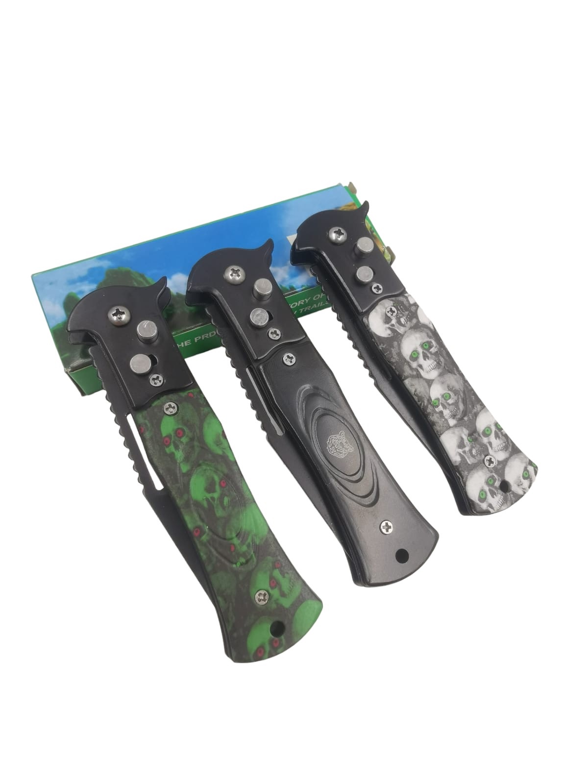 Produto Faca canivete automático retratil com trava 1077