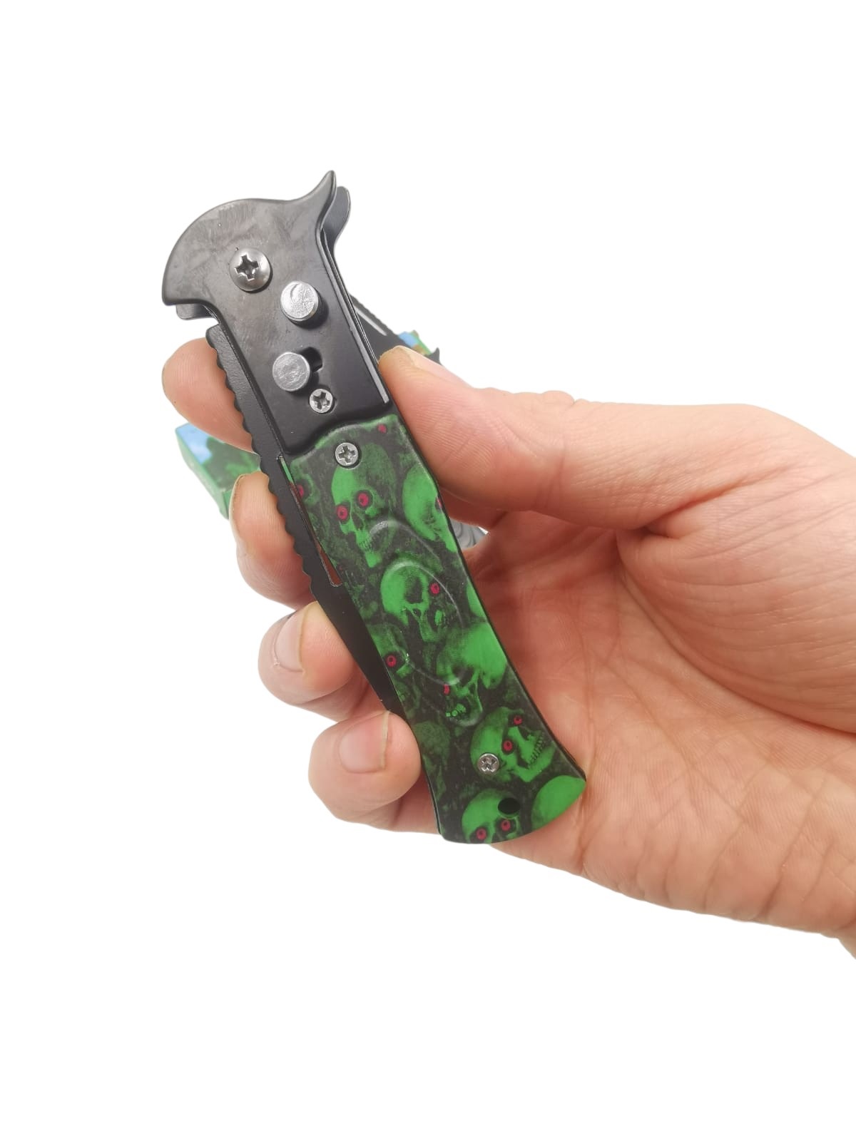 Produto Faca canivete automático retratil com trava 1077