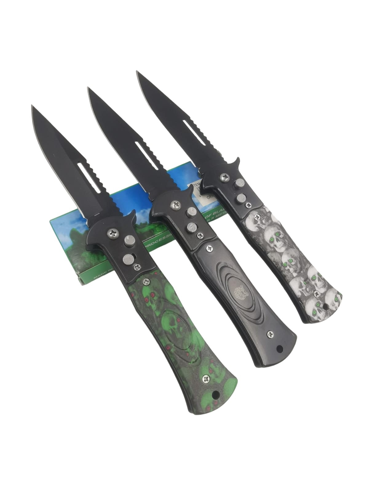 Produto Faca canivete automático retratil com trava 1077