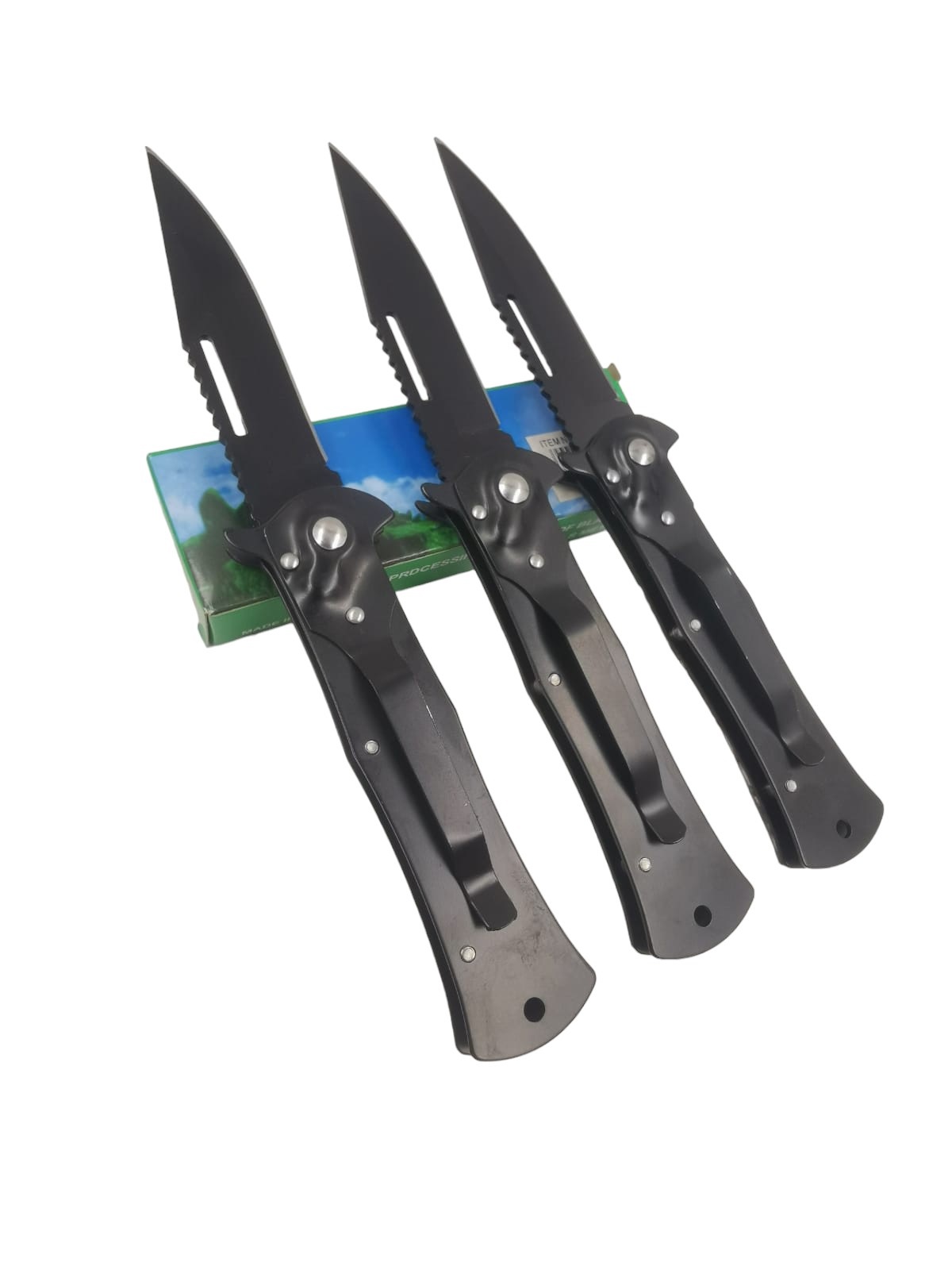 Produto Faca canivete automático retratil com trava 1077