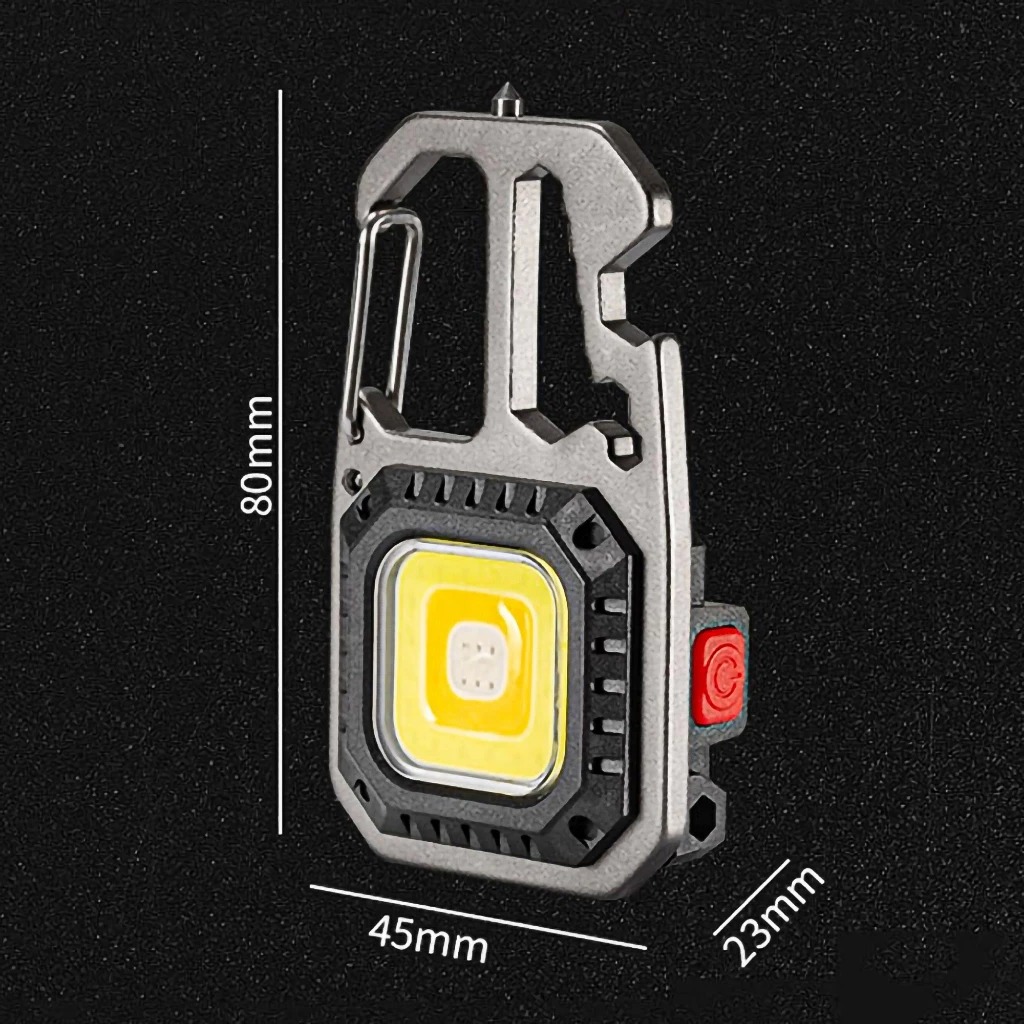 Lanterna Multifuncional Mini Glare Cob Chaveiro Pingente Luz