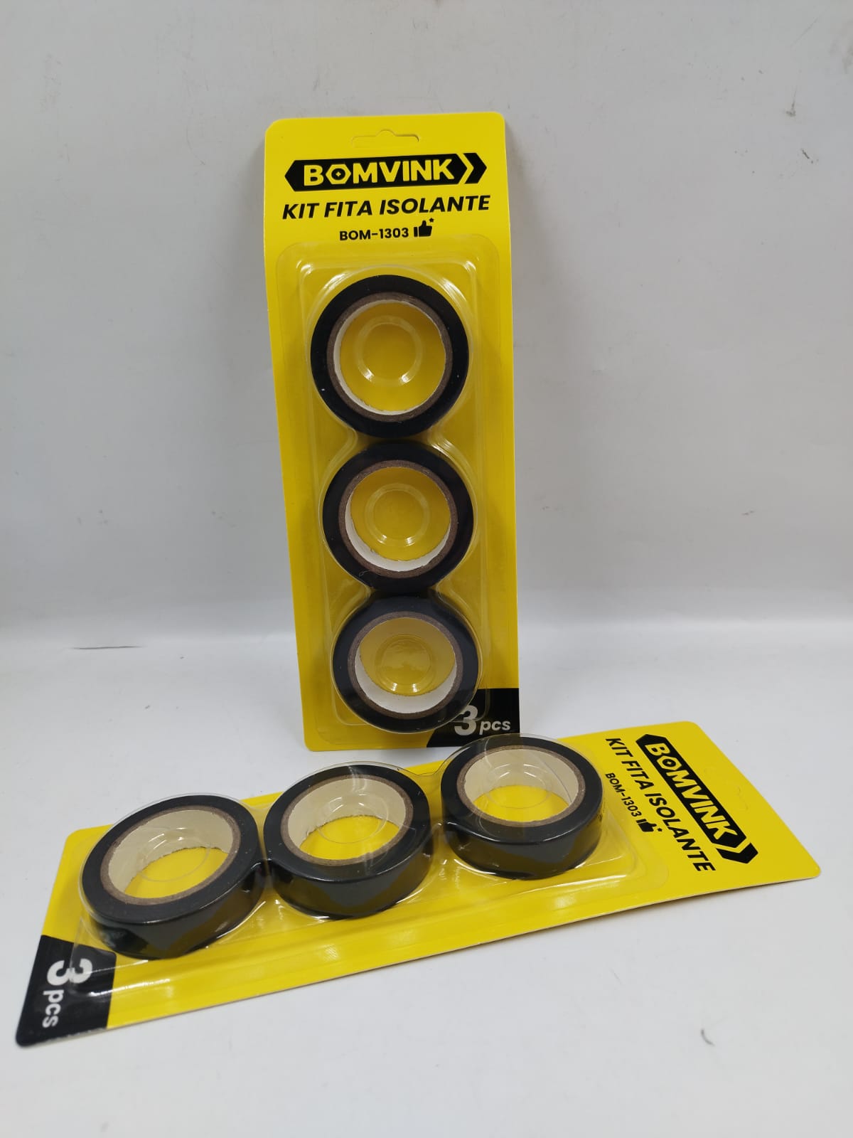 Fita Isolante Antichama preta PVC 5m imperial 1.7 X 500 mm BOM-1303