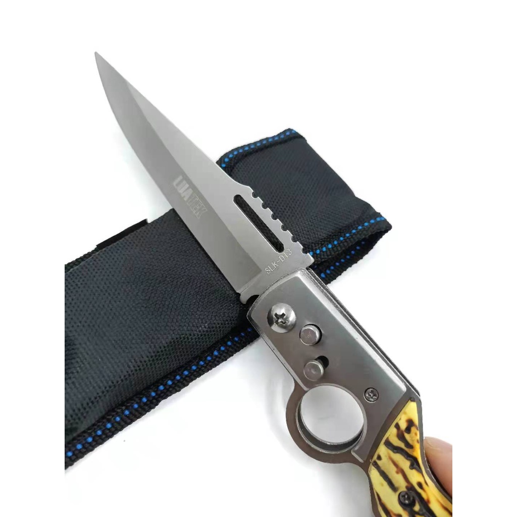 D13 Canivete Tático Militar Automático Saque Rápido 25cm Pesca Camping Trilha