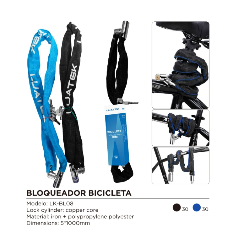 Trava Cadeado Moto Bicicleta Capacete Etc