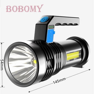 Lanterna Led Portátil Recarregável Super Clara Lâmpada P500 + Claro Lateral Cob Claro De Inundação Exterior 8933