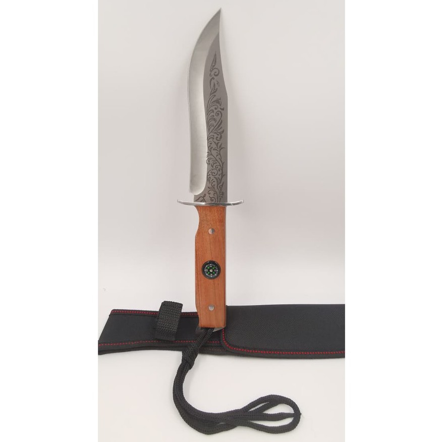 Faca Bússola Camping Trilha Churrasco Cozinha