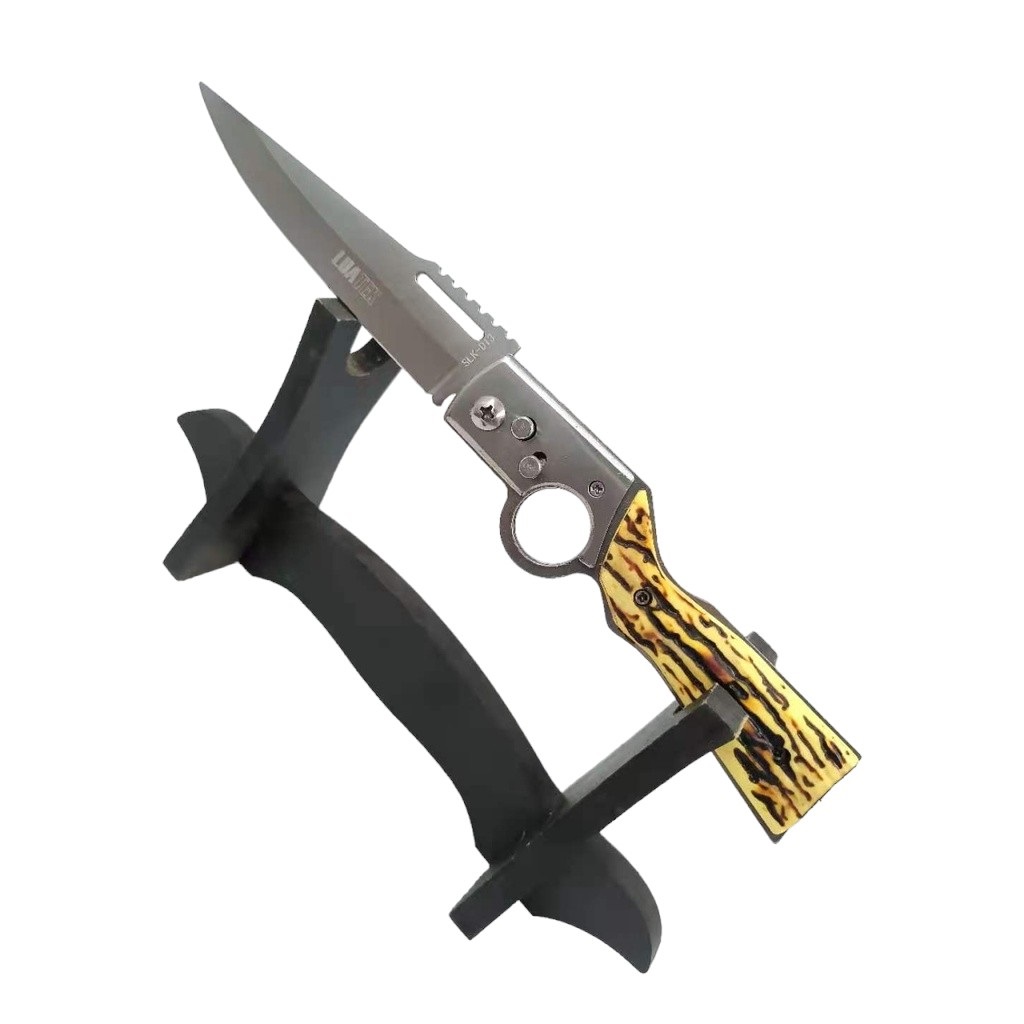 D13 Canivete Tático Militar Automático Saque Rápido 25cm Pesca Camping Trilha