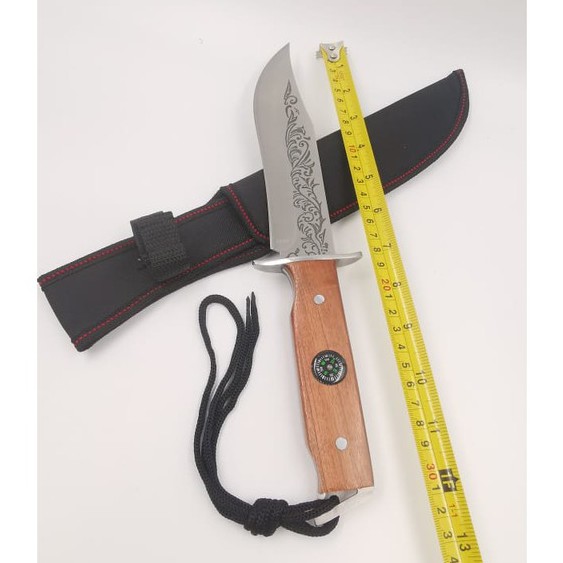 Faca Bússola Camping Trilha Churrasco Cozinha