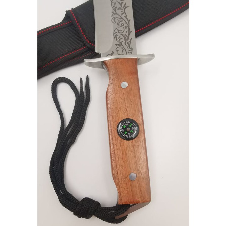 Faca Bússola Camping Trilha Churrasco Cozinha