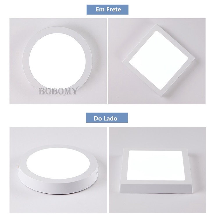 Luminária Painel Plafon Led 24W Quadrado Sobrepor 6500K