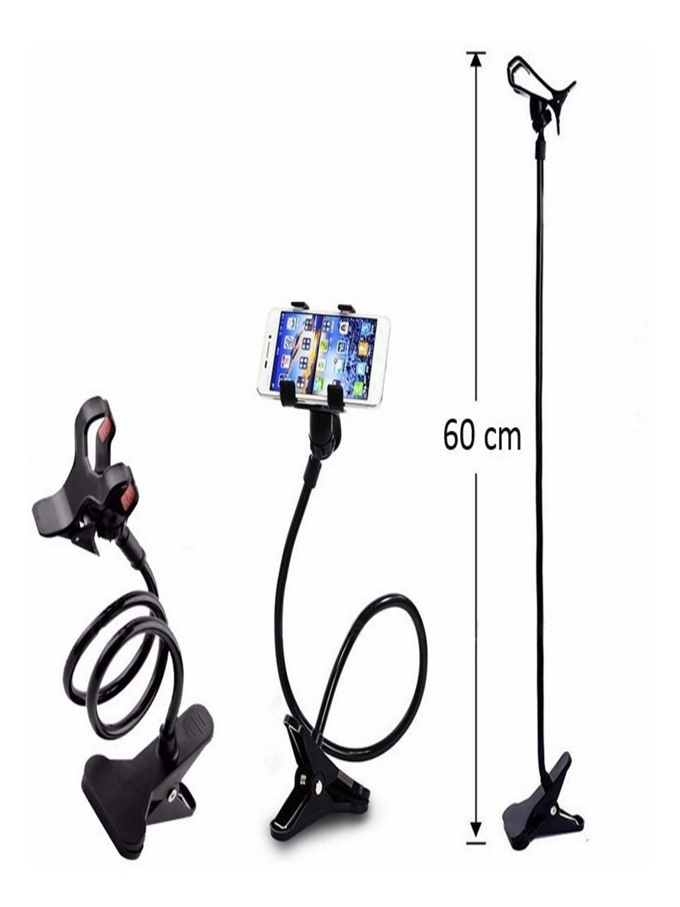 Suporte universal articulado para Celular, GPS em Metal Alta Qualidade