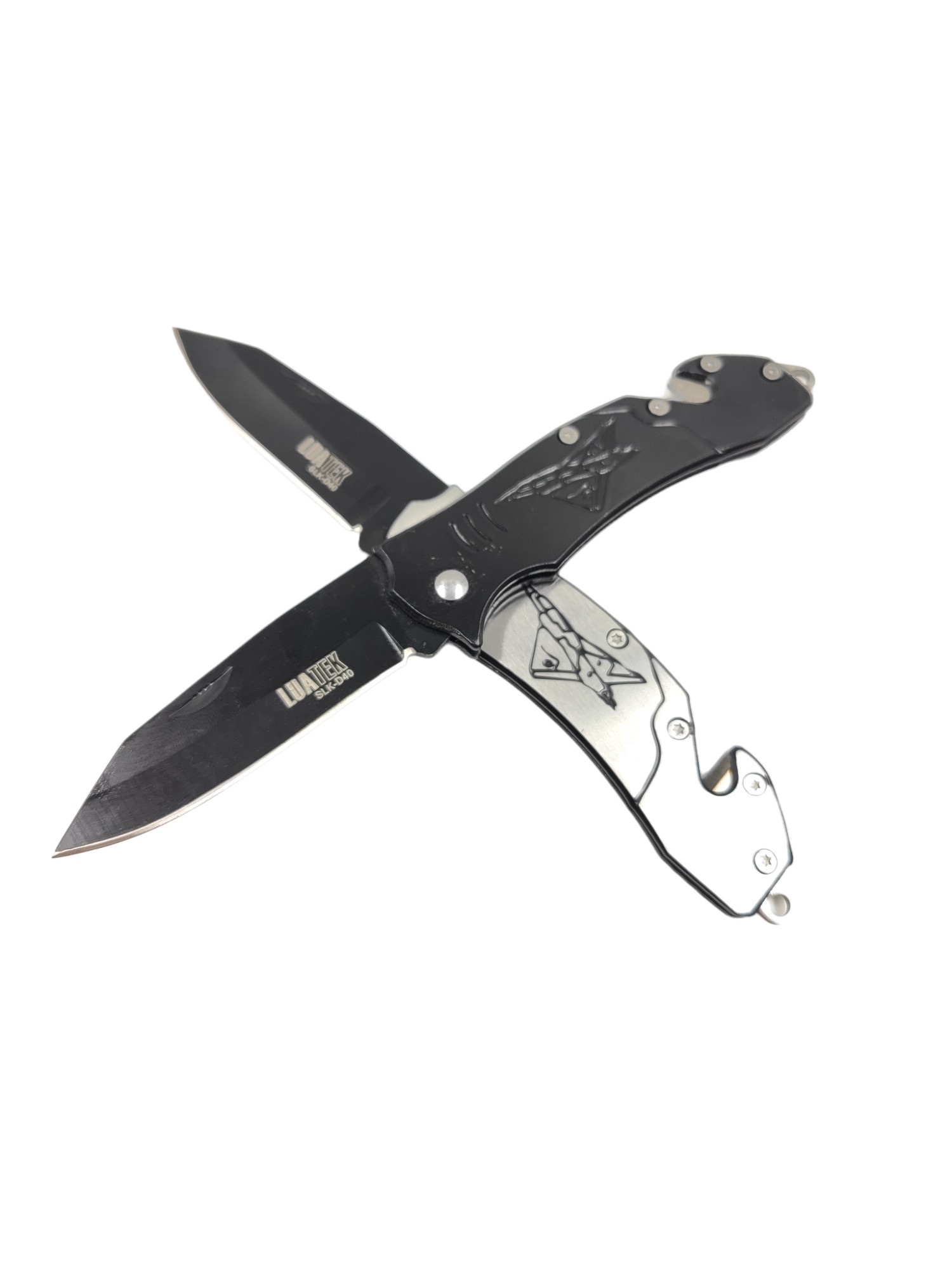 Canivete Dobrável Semiautomático De Metal16,5 Cm, Canivete Tatico