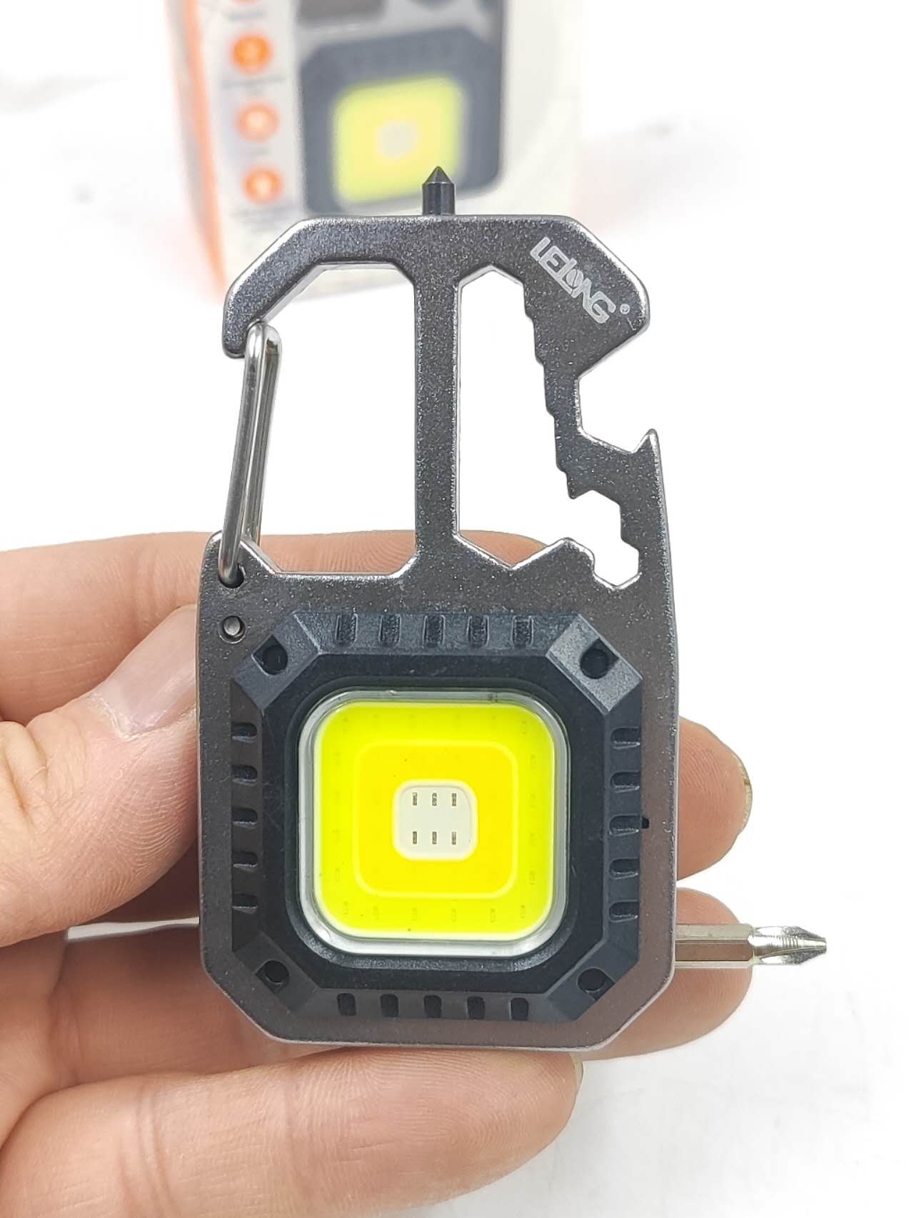 Lanterna Multifuncional Mini Glare Cob Chaveiro Pingente Luz