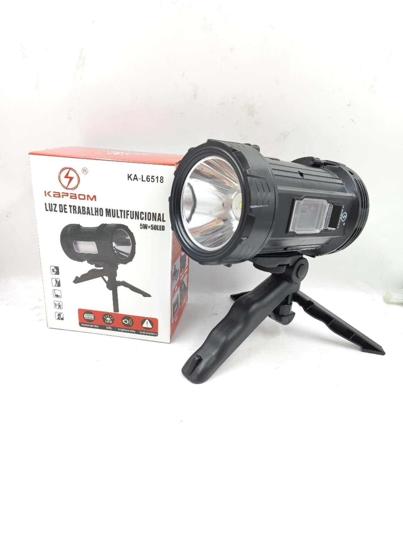 Adequado para pesca, caça, camping, holofote, lanterna, luzes laterais super brilhantes